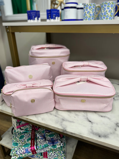 Mary Square - Lets Face It Bag - Pink Stripe - KJ Clothier