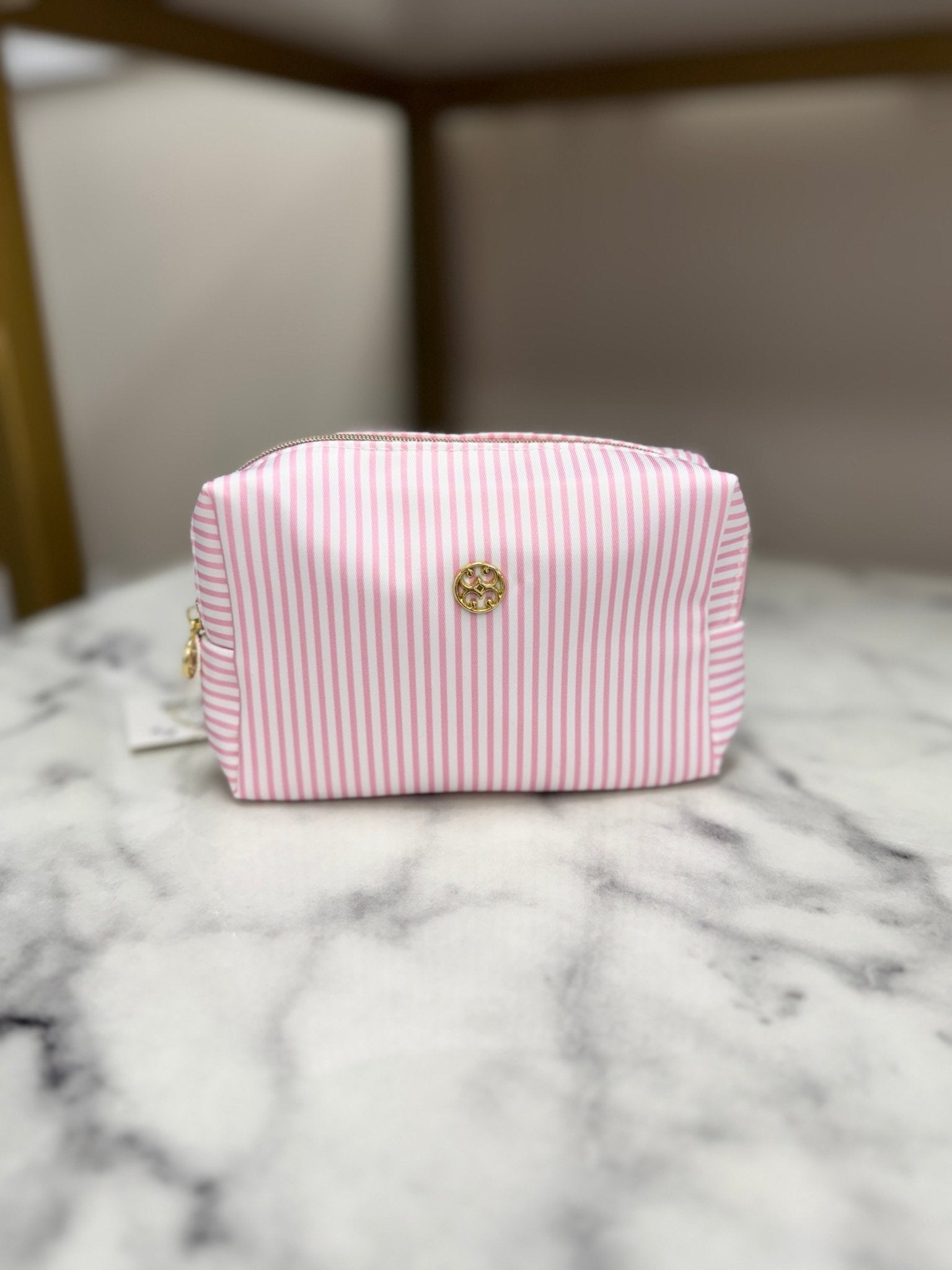 Mary Square - Lets Face It Mini Bag - Pink Stripe - KJ Clothier