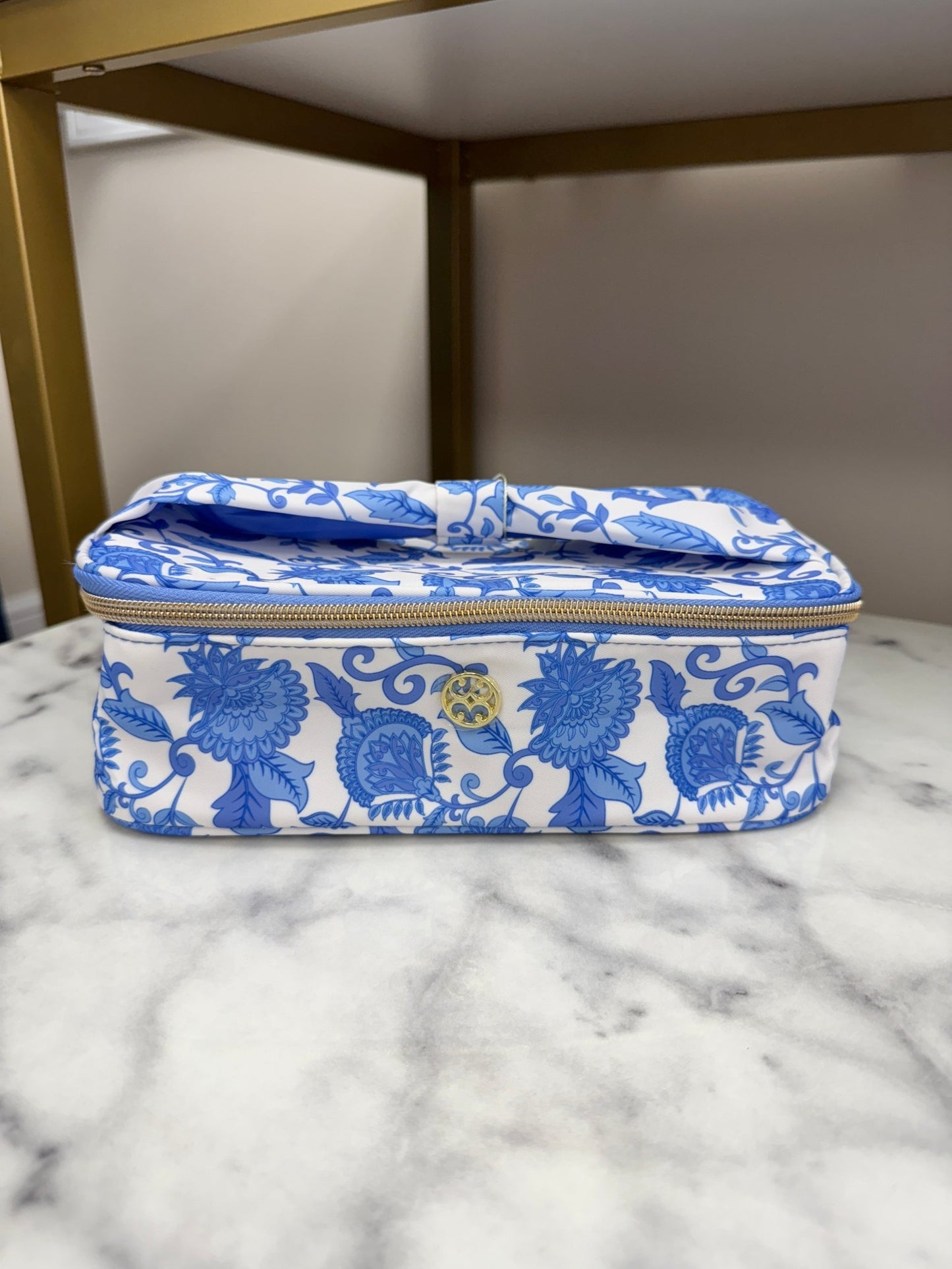 Mary Square - Make Me Blush Bag - Porcelain Vines - KJ Clothier