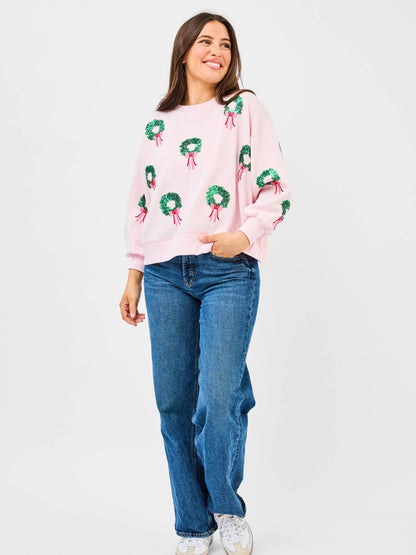 Mary Square - Millie Sweatshirt | Wreaths - KJ Clothier