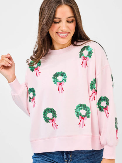 Mary Square - Millie Sweatshirt | Wreaths - KJ Clothier