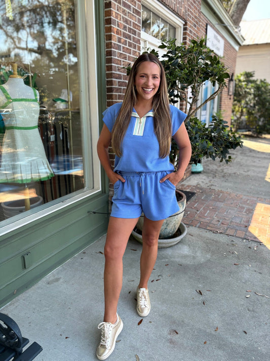 Mary Square - Porter Set - Blue - KJ Clothier