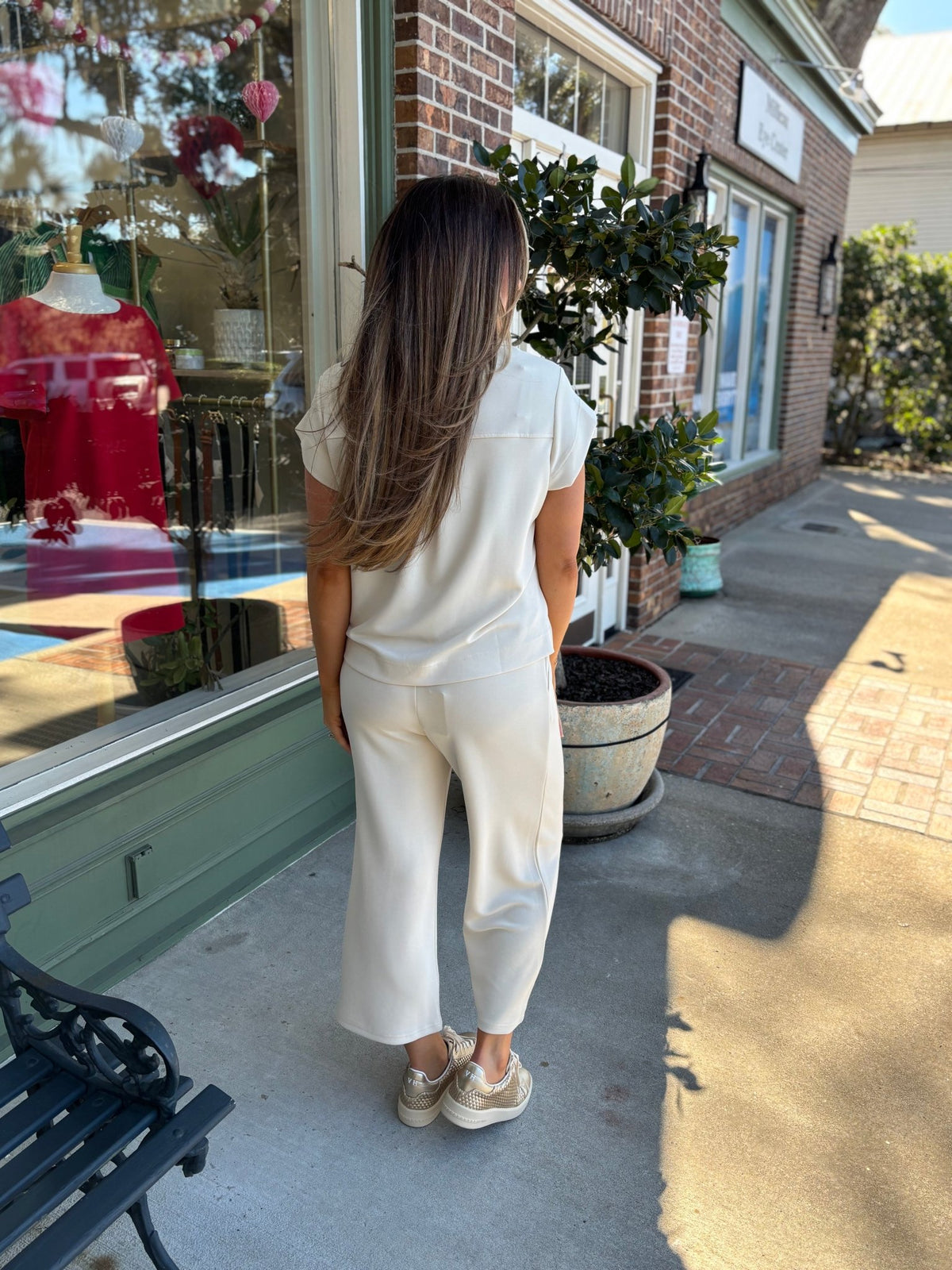 Mary Square - Sabrina Pant - Sand - KJ Clothier