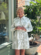 Mary Square - Sarah Dress - Lacecap White - KJ Clothier