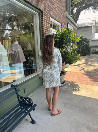 Mary Square - Sarah Dress - Lacecap White - KJ Clothier