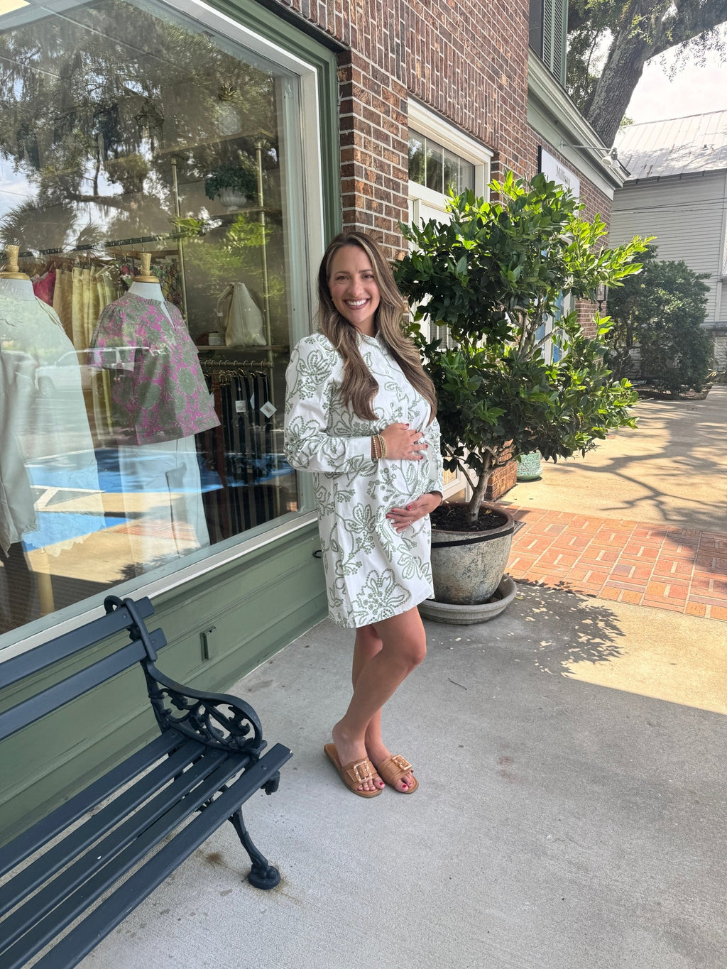 Mary Square - Sarah Dress - Lacecap White - KJ Clothier