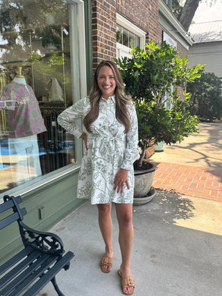 Mary Square - Sarah Dress - Lacecap White - KJ Clothier