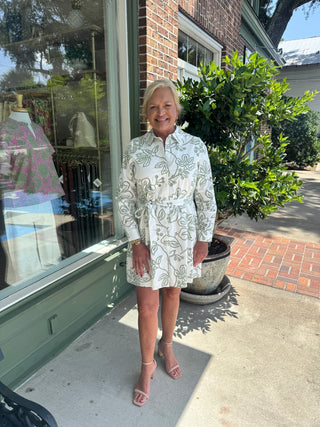 Mary Square - Sarah Dress - Lacecap White - KJ Clothier