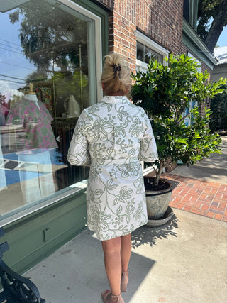 Mary Square - Sarah Dress - Lacecap White - KJ Clothier