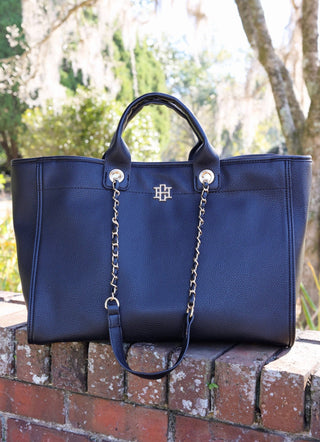 Melissa Tote Bag - Black - KJ Clothier