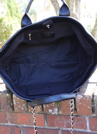 Melissa Tote Bag - Black - KJ Clothier