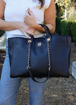 Melissa Tote Bag - Black - KJ Clothier