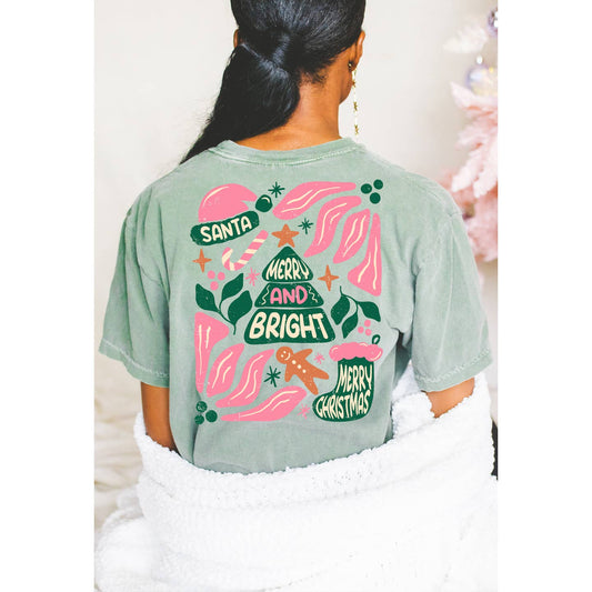 Merry & Bright Christmas Tee - Bay - KJ Clothier