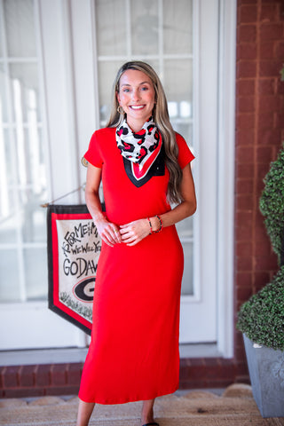 Perfect Fit Midi Dress - Red