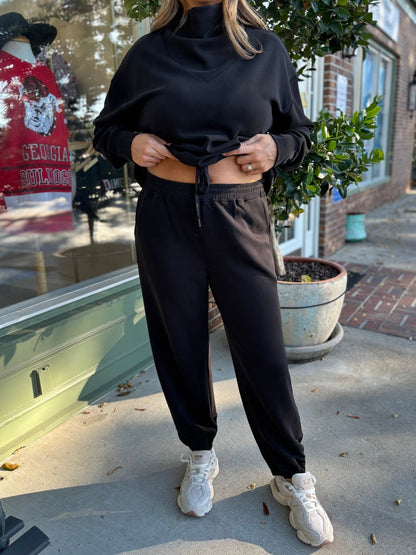 Milly Modal Joggers - Black - KJ Clothier