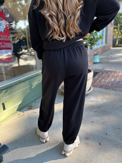 Milly Modal Joggers - Black - KJ Clothier