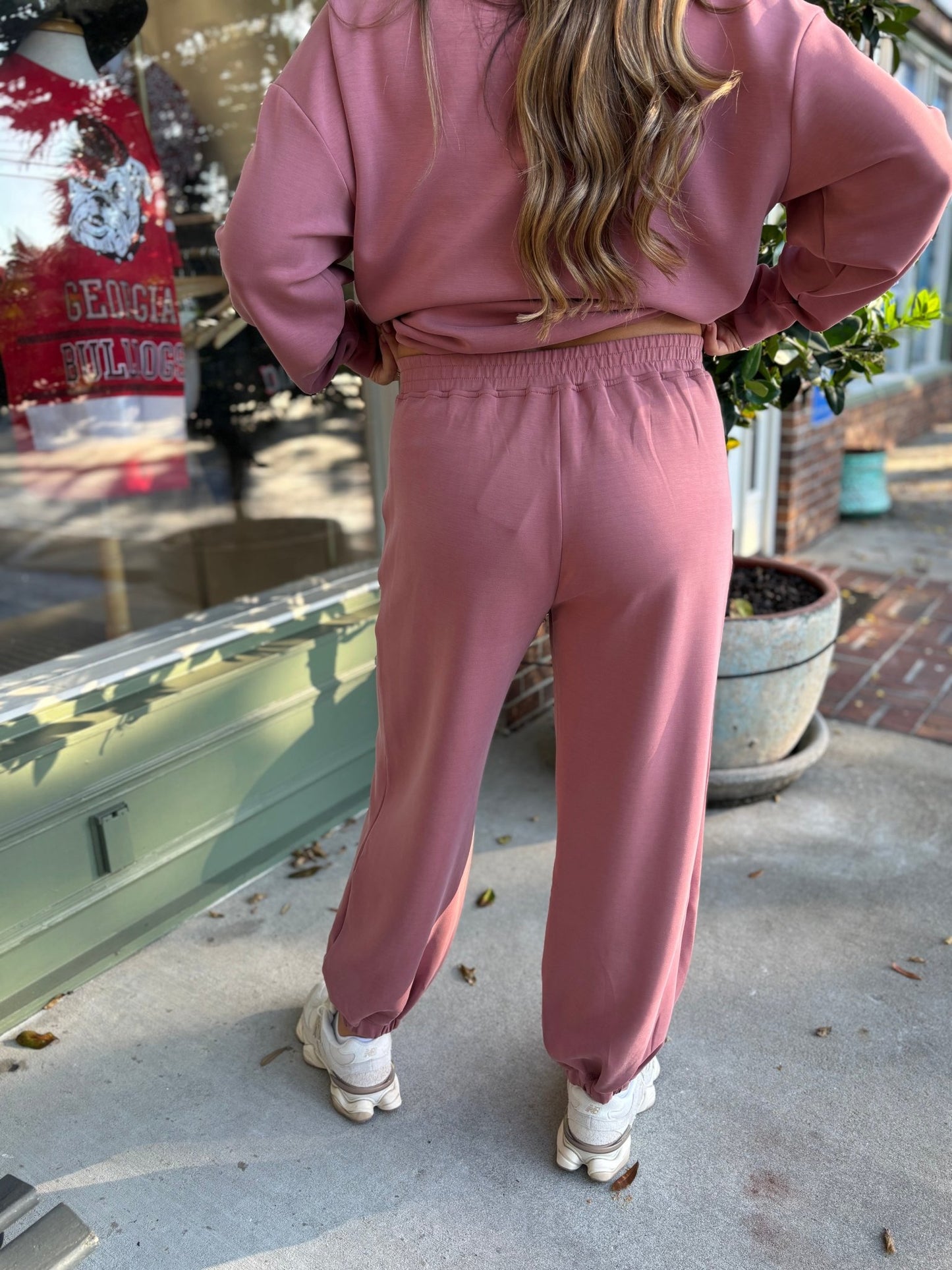 Milly Modal Joggers - Mauve - KJ Clothier