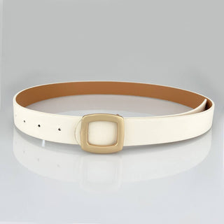 Minimalist Square Buckle Belt - Black - KJ Clothier