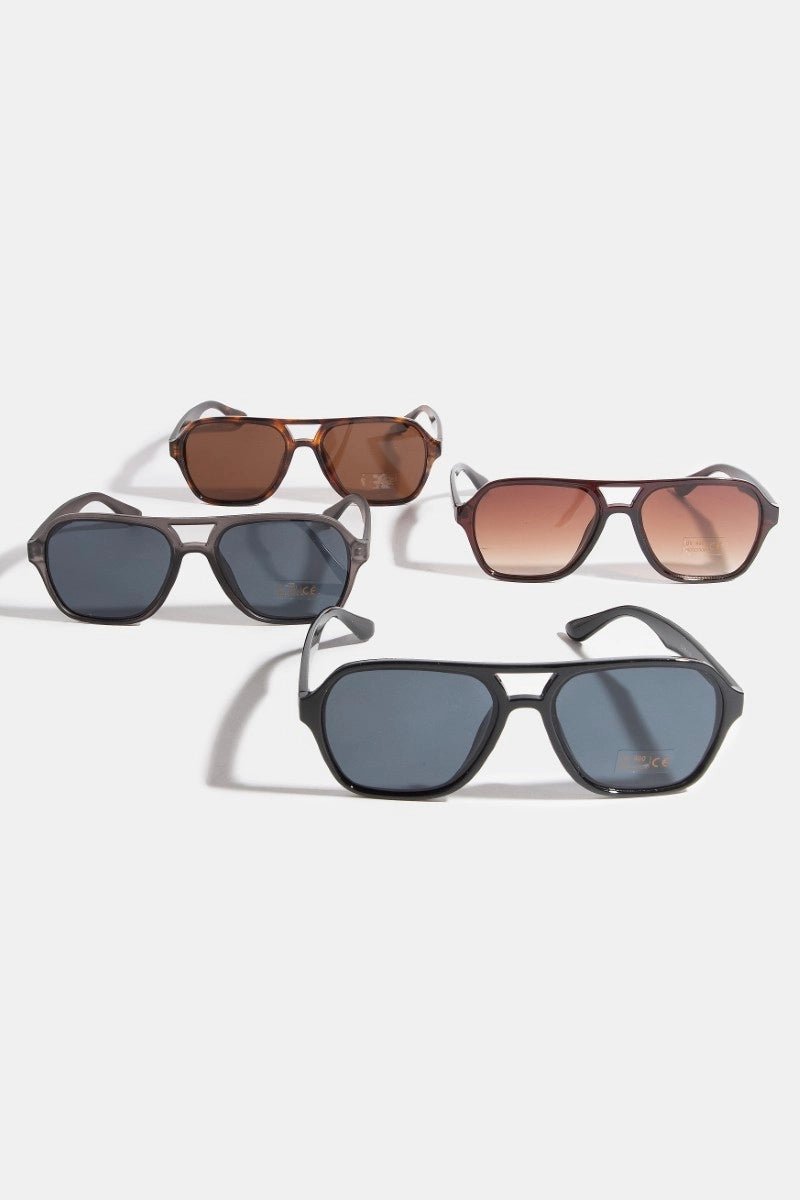 Modern Plastic Aviator Frame Sunglasses - KJ Clothier