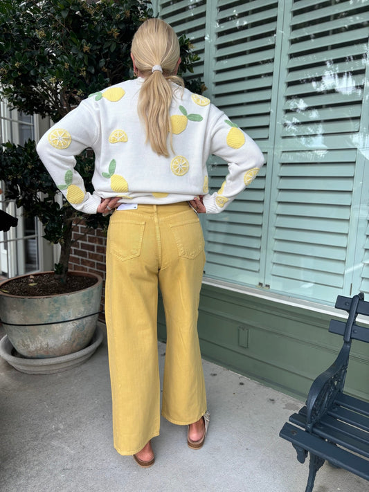 Mustard Barrel Jeans - KJ Clothier