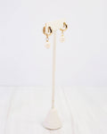 Niles Pearl Huggie Earring - Gold - KJ Clothier