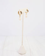 Niles Pearl Huggie Earring - Gold - KJ Clothier