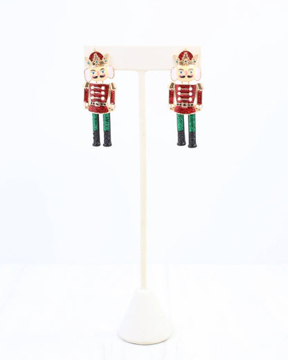 Nutcracker Waltz Earring - Red - KJ Clothier