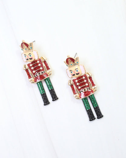 Nutcracker Waltz Earring - Red - KJ Clothier