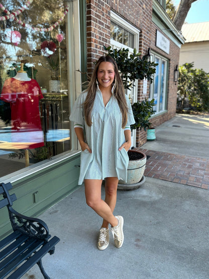 On The Go Dress - White - KJ Clothier