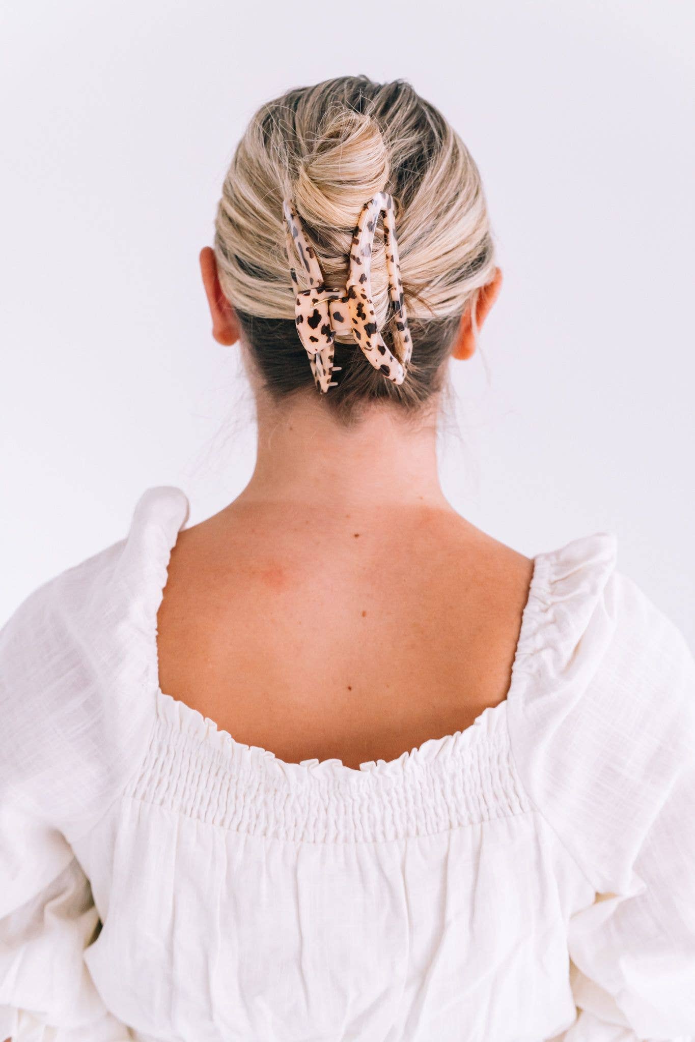Open Hair Clip | Large | Blonde Tortoise - KJ Clothier
