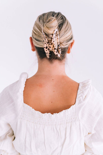 Open Hair Clip | Large | Blonde Tortoise - KJ Clothier