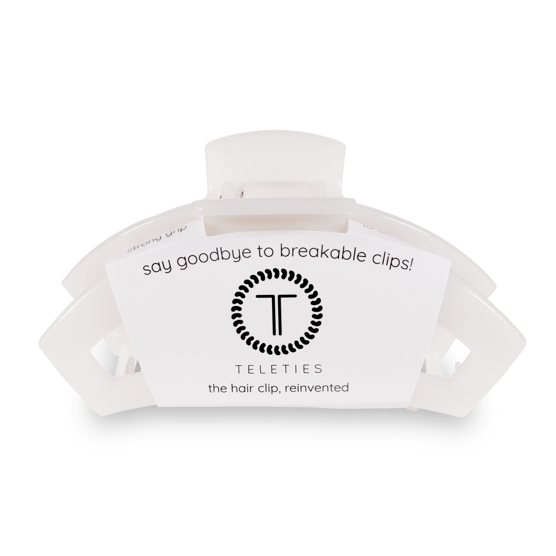 Open Hair Clip | Large | Coconut White - KJ Clothier