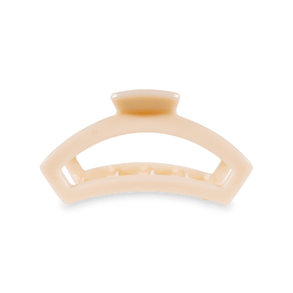 Open Hair Clip | Medium | Almond Beige - KJ Clothier