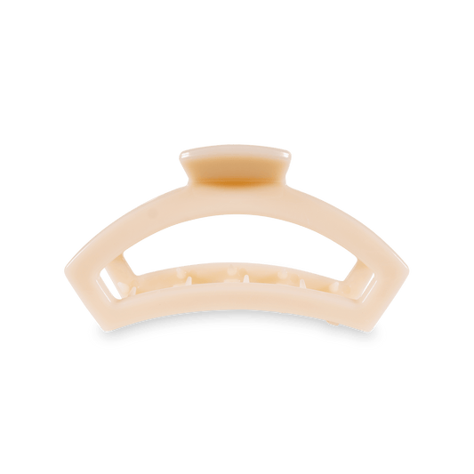 Open Hair Clip | Medium | Almond Beige - KJ Clothier