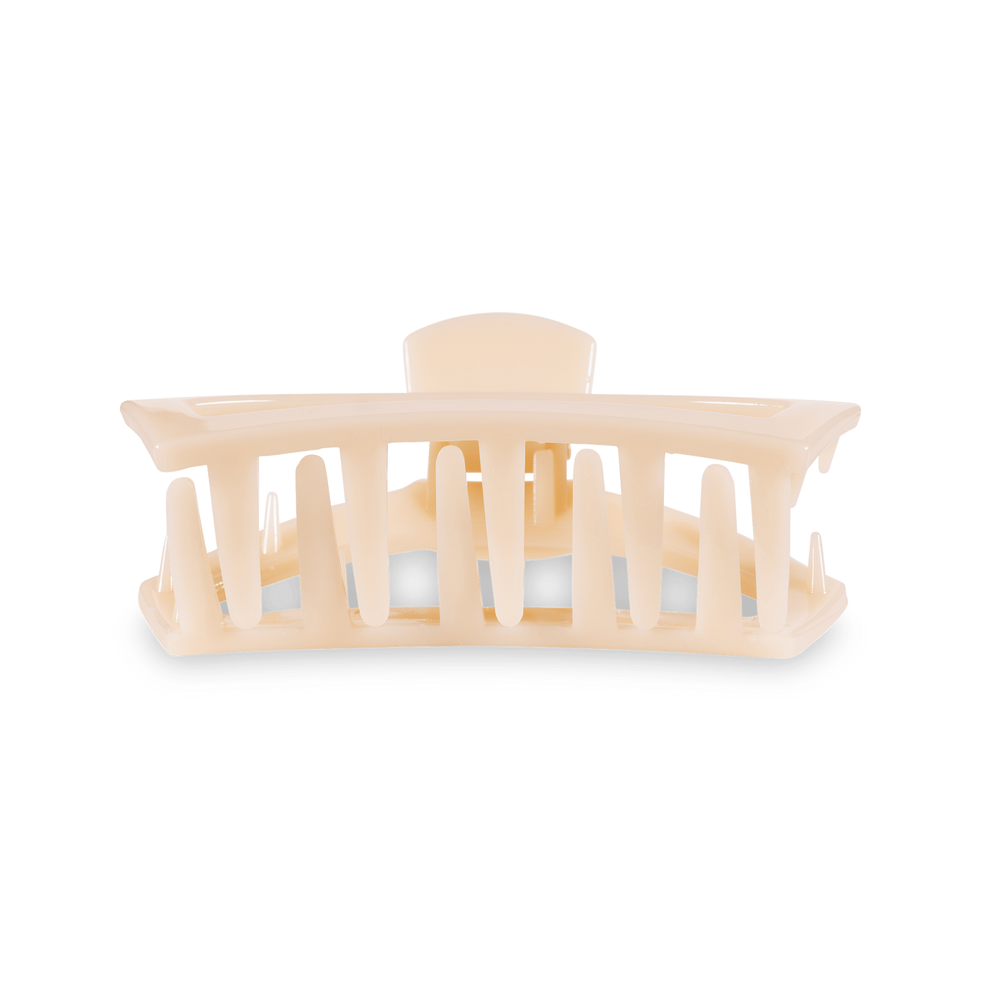Open Hair Clip | Medium | Almond Beige - KJ Clothier