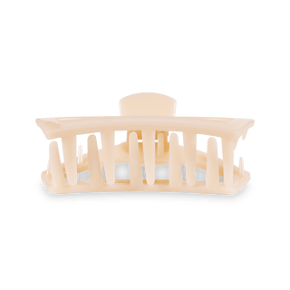 Open Hair Clip | Medium | Almond Beige - KJ Clothier