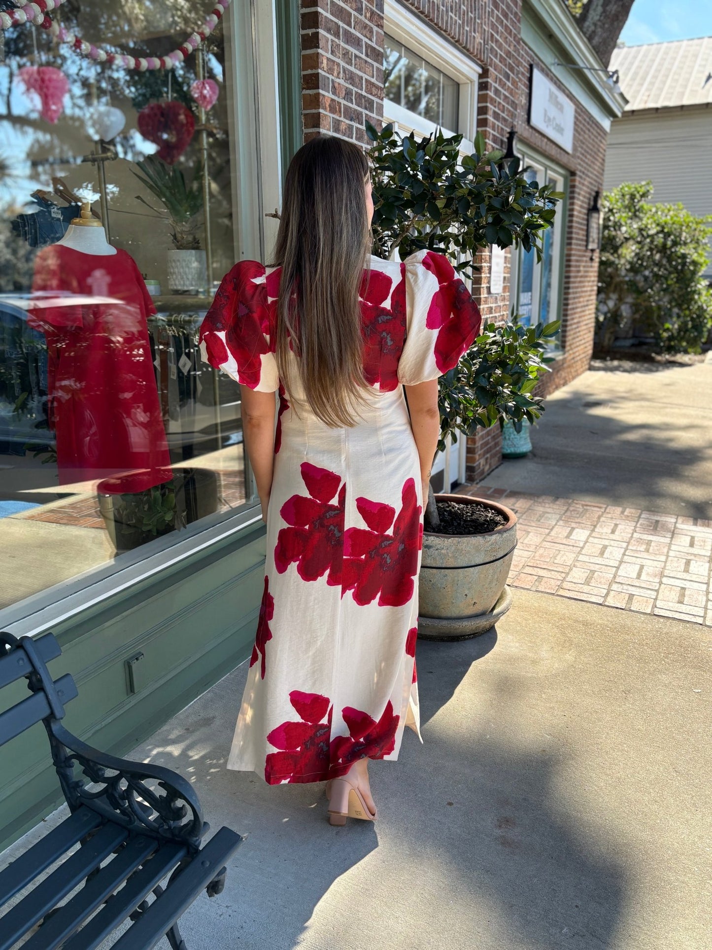 Penelope Dress - Red - KJ Clothier