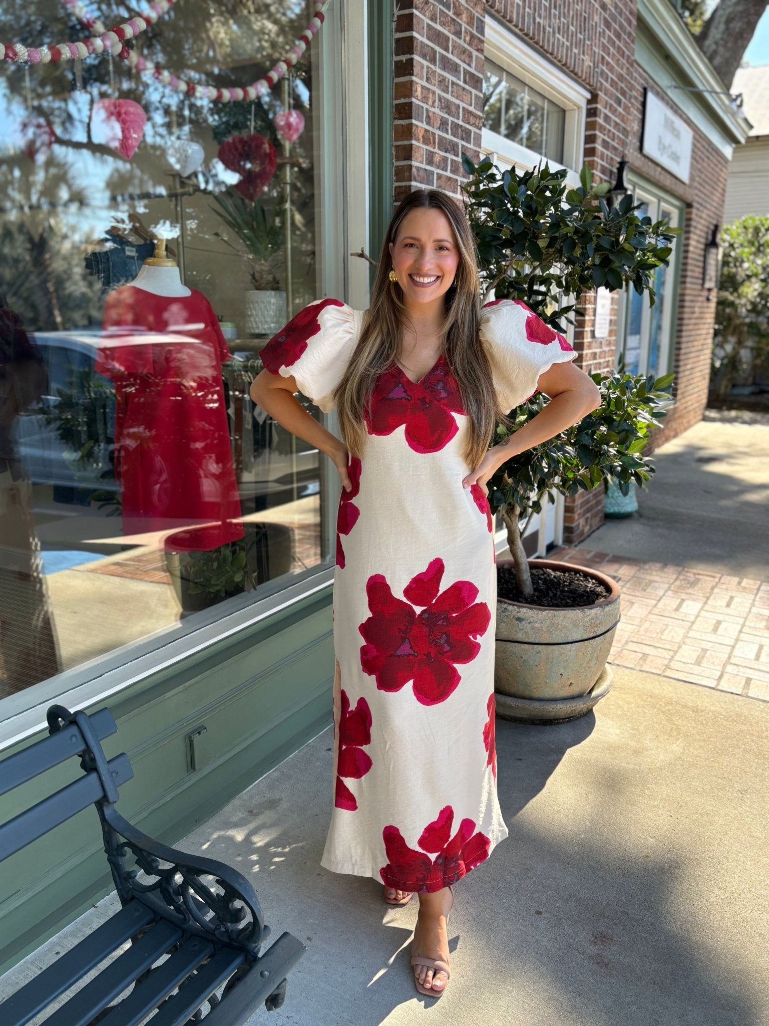 Penelope Dress - Red - KJ Clothier