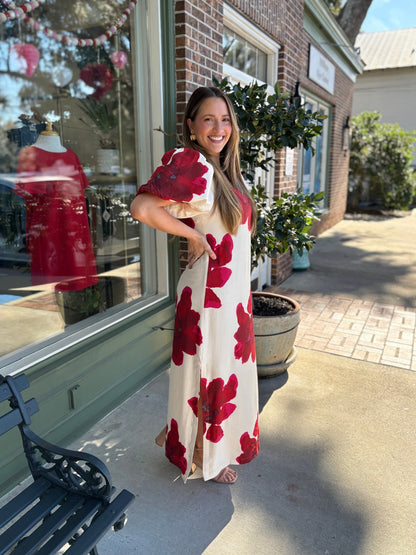 Penelope Dress - Red - KJ Clothier