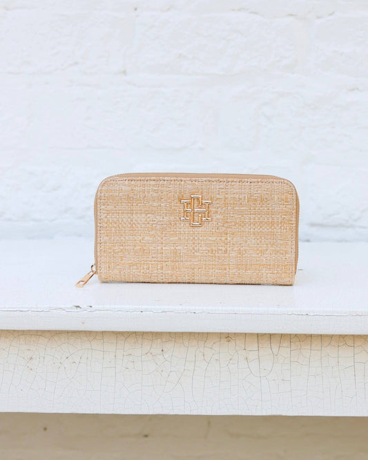 Penelope Wallet - Natural Lattice - KJ Clothier