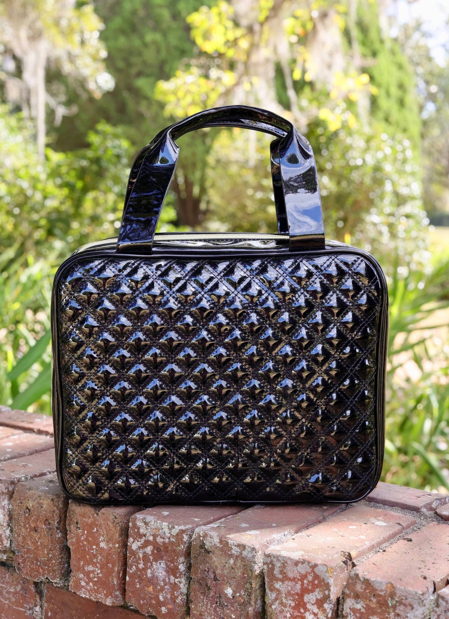 Punta Cana Large Case Black Patent - KJ Clothier