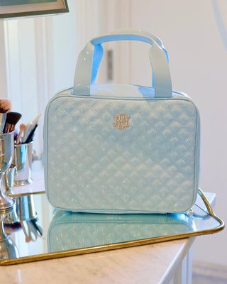 Punta Cana Large Case - Light Blue Patent - KJ Clothier