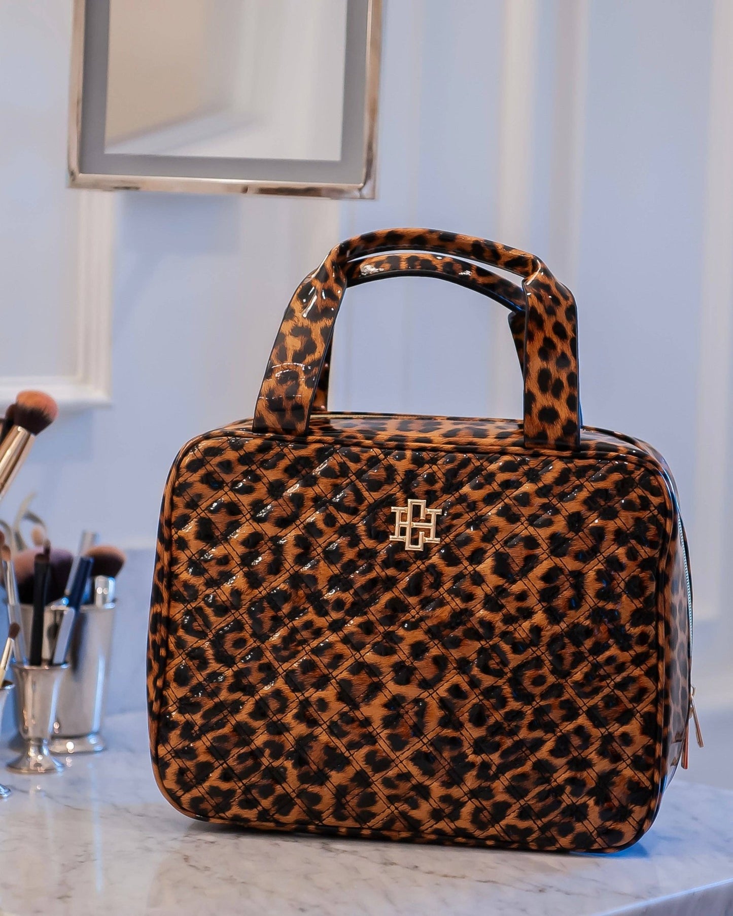 Punta Cana Large Case - Spotted Patent - KJ Clothier