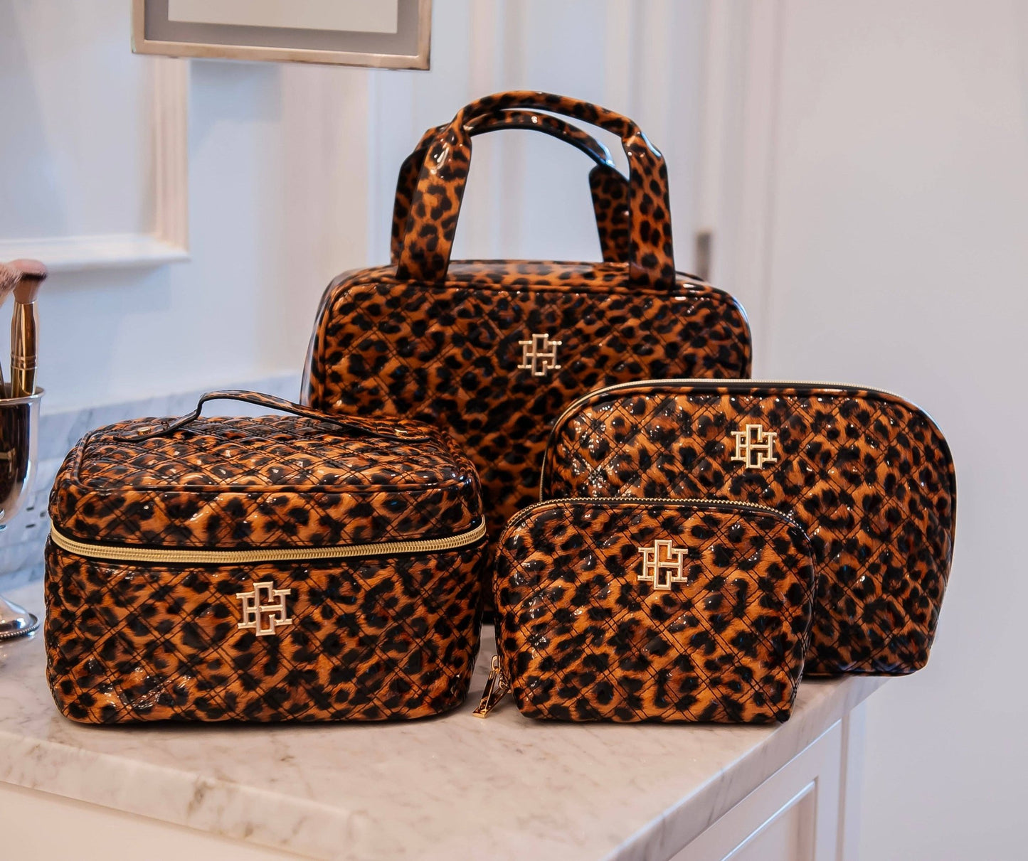 Punta Cana Large Case - Spotted Patent - KJ Clothier