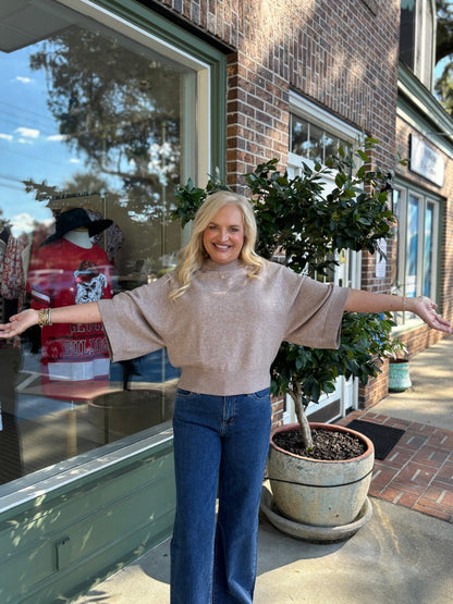 Raglan Lightweight Sweater - Mocha - KJ Clothier