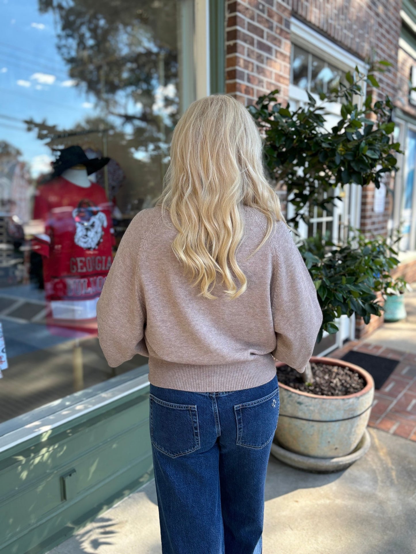 Raglan Lightweight Sweater - Mocha - KJ Clothier