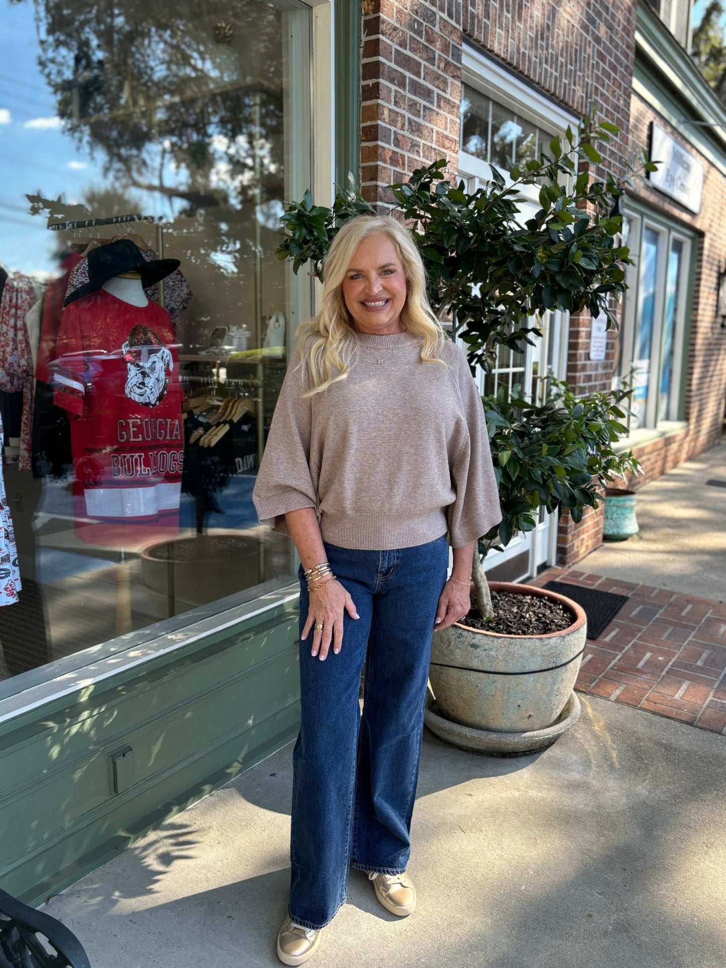 Raglan Lightweight Sweater - Mocha - KJ Clothier