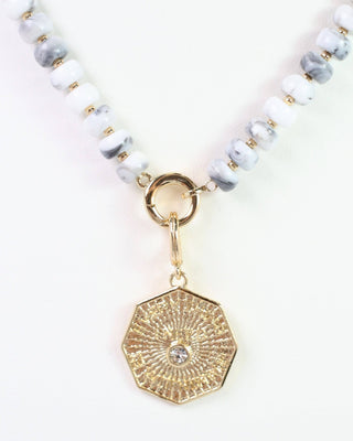Rawlins Octagon Disc Charm - Gold - KJ Clothier