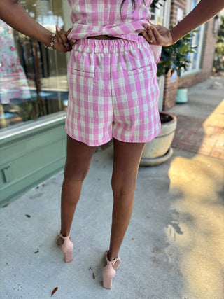 Reese Set - Pink Gingham - KJ Clothier