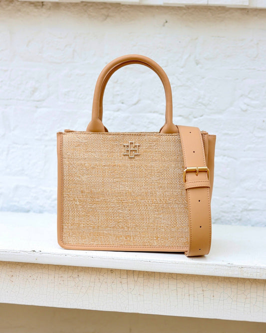 Ricky Mini Tote - Natural Lattice - KJ Clothier